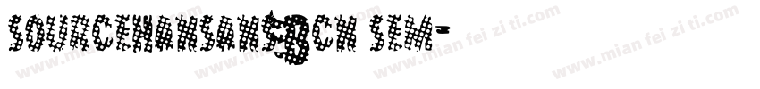 sourcehansansBcn sem字体转换